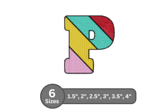 Candy Stripe Alphabet - P: A Festive Touch