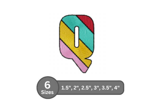 Candy Stripe Alphabet - Q: A Charming Addition