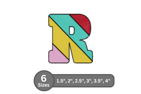 Candy Stripe Alphabet - R: A Bold and Festive Choice