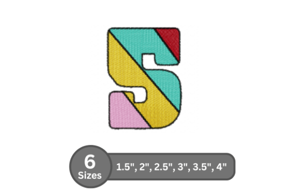 Candy Stripe Number -5: A Festive Embroidery Choice