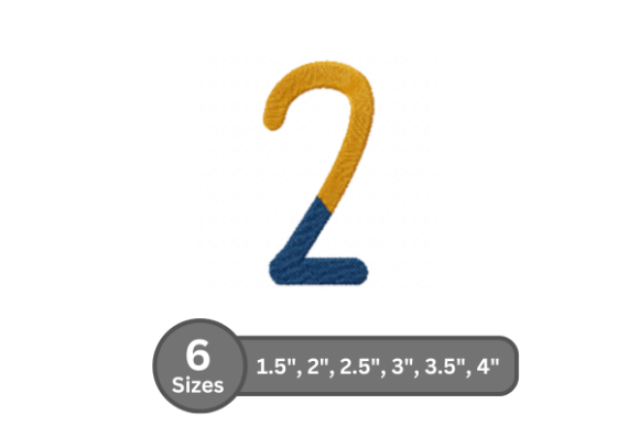 Chalk Split Number -2: A Versatile Embroidery Font