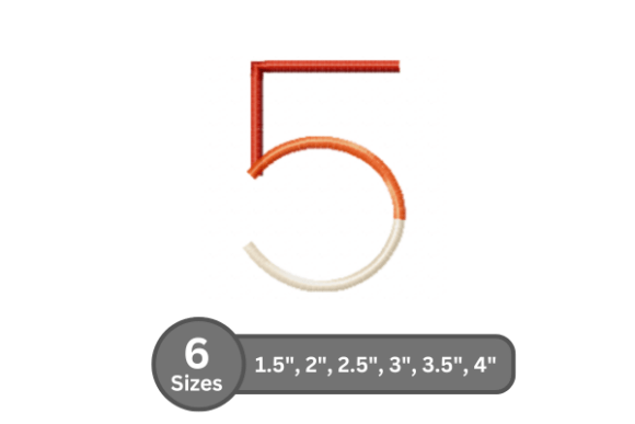Color Bar Number -5: A Festive Embroidery Font Review