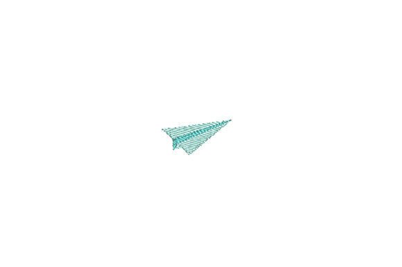 Paper Airplane Mini Embroidery: A Playful Touch