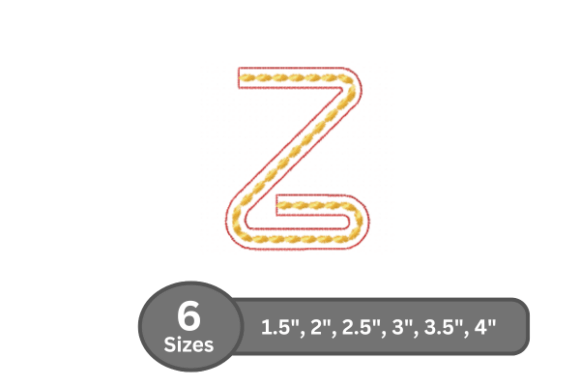 Review of Rope Twist Alphabet - Z for Embroidery