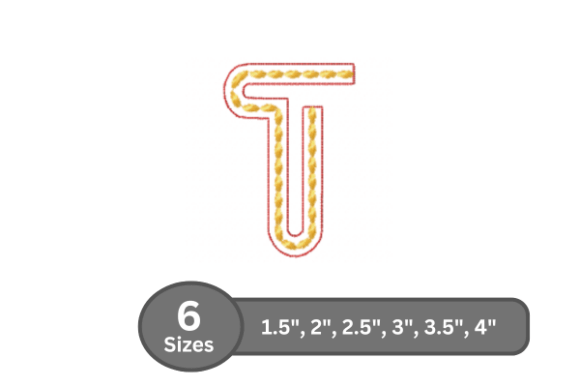 Rope Twist Alphabet - T: A Bold and Stylish Choice