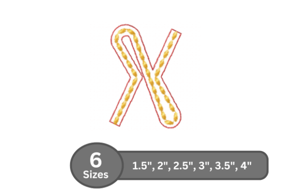 Rope Twist Alphabet -X: A Versatile Font for Embroidery