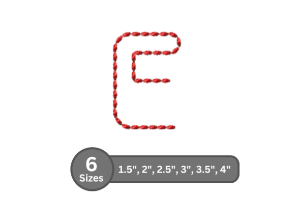 Soft Cord Alphabet -E: A Festive Touch for Holiday Creations