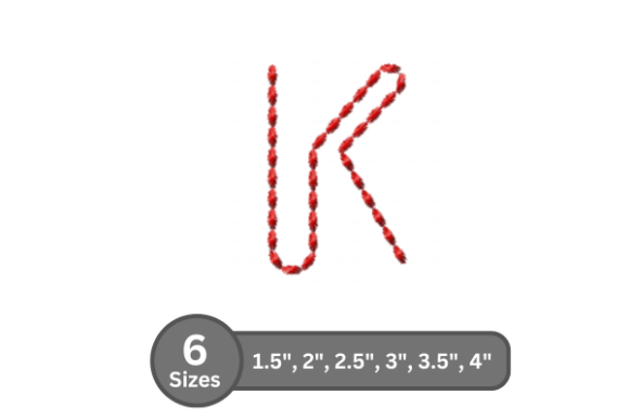 Soft Cord Alphabet -K: A Perfect Touch for Personalized Gifts