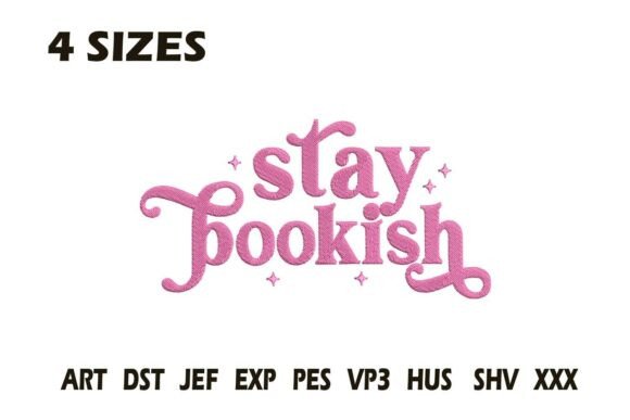 Stay Bookish: A Charming Embroidery Design